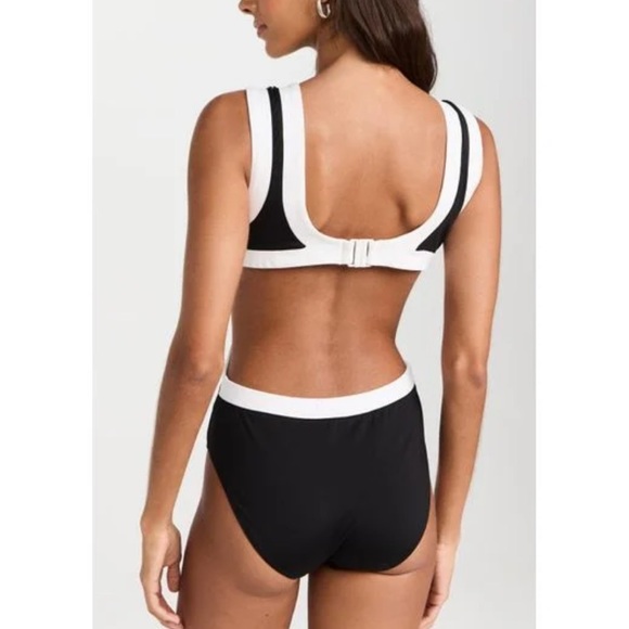 Staud Sarah one piece colorblock swimsuit - Picture 4 of 6